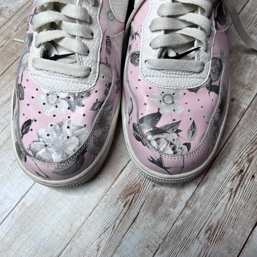 💚Nike Air Force 1 pink floral sneakers - Picture 6 of 10